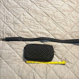 LUG black Quilted Crossbody Bag